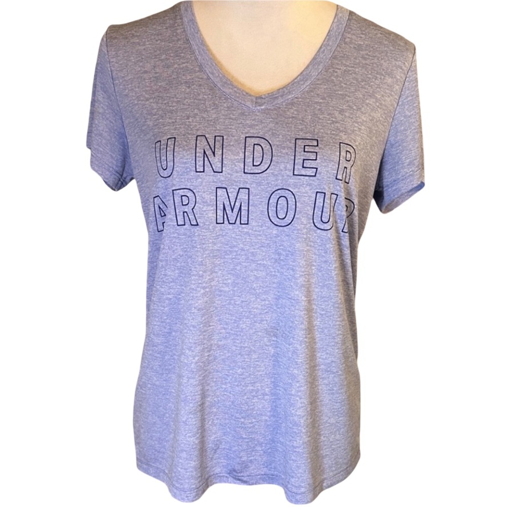 Bundle only 🌷 Under Armour Women's Heathered Gray V-Neck Tee